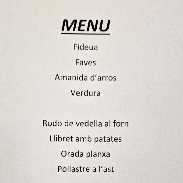 Menú per dinar